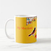 Vintage Postcard Map of Maryland Koffiemok (Links)