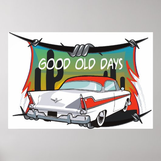 Vintage Poster 1957 Plymouth Fury (Voorkant)