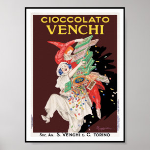 Vintage Poster Afdrukken: Cioccolato - Chocolade