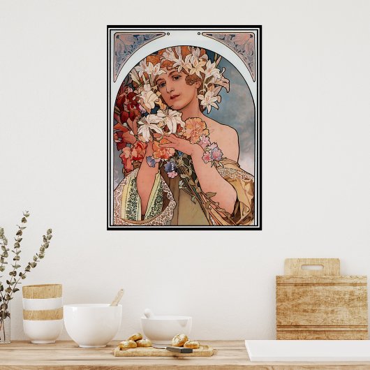 Vintage Poster Alphonse Mucha Ad (Keuken)