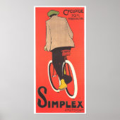 Vintage Poster Art - Simplex fietsen (Voorkant)