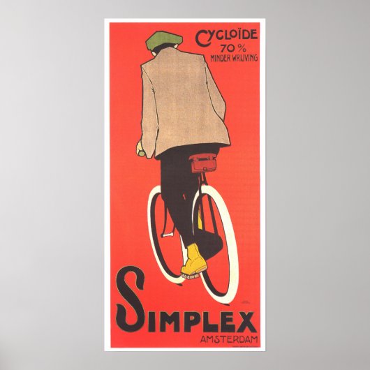 Vintage Poster Art - Simplex fietsen (Voorkant)