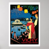 Vintage Poster Art Vichy Frankrijk (Voorkant)