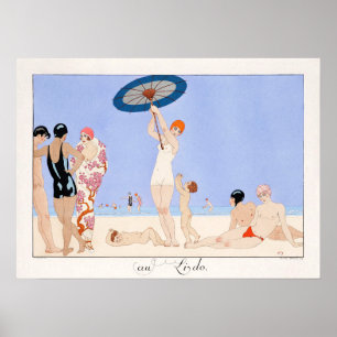Vintage Poster: Au Lido Bord nr. 14 (1920) Poster
