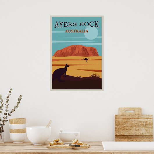 Vintage poster Australië (Keuken)