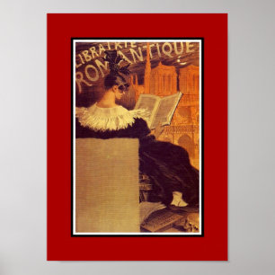 Vintage Poster Bekende Kunstenaars Librairie Roman