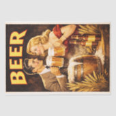 Vintage Poster Bier Viering Decoupage Tissuepapier (Voorkant)