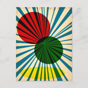 Vintage poster briefkaart