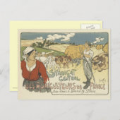 Vintage Poster Briefkaarten - Landbouwers (Voorkant / Achterkant)