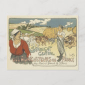 Vintage Poster Briefkaarten - Landbouwers (Voorkant)