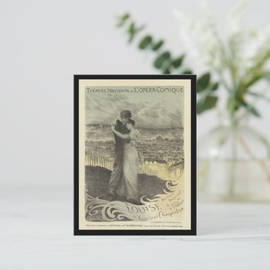 Vintage Poster Briefkaarten - Lovers (Staand voorkant)