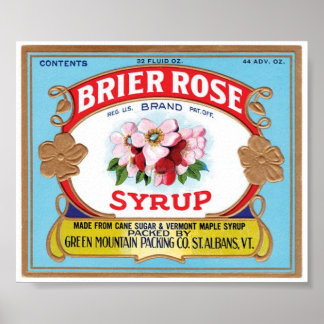 Vintage Poster - Brier Roos Syrup