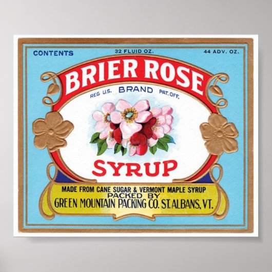 Vintage Poster - Brier Roos Syrup (Voorkant)