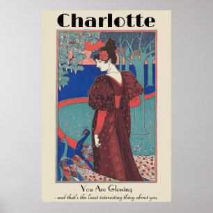 Vintage poster cadeau voor het beste vriendin