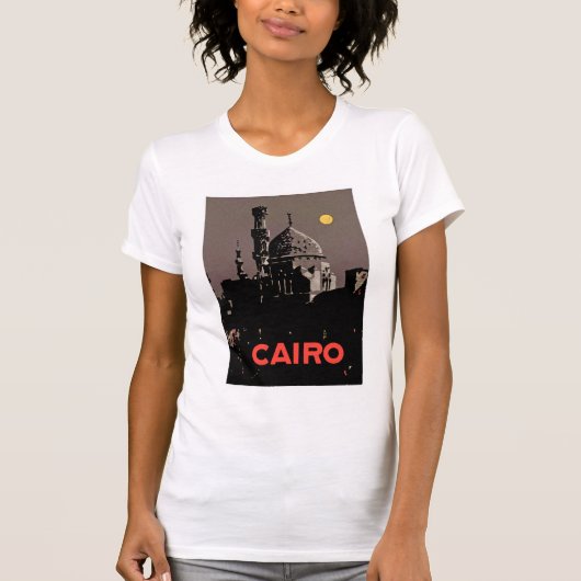 Vintage Poster Cairo T-shirt (Voorkant)