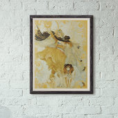 Vintage Poster Collie Dog en Mode Diva