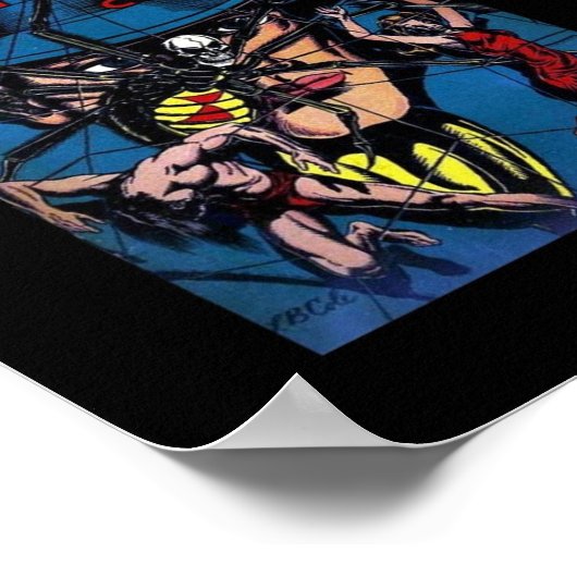 Vintage Poster Comic Book Hoesje Collage (Hoek)