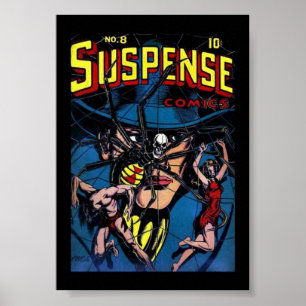Vintage Poster Comic Book Hoesje Suspensie