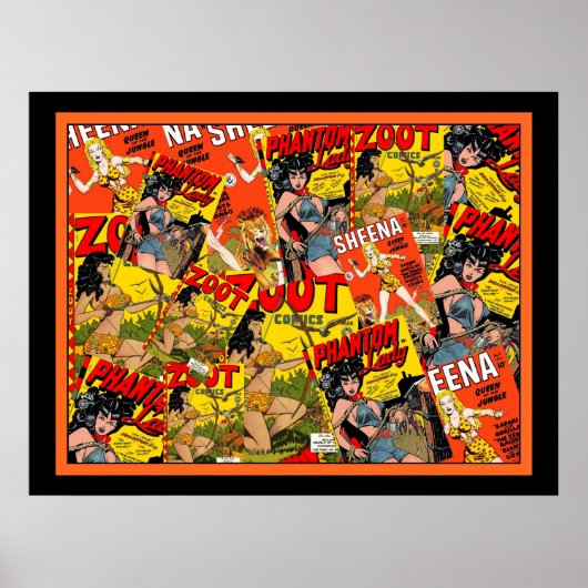 Vintage Poster Comic Book Zoot Phantom Combo (Voorkant)