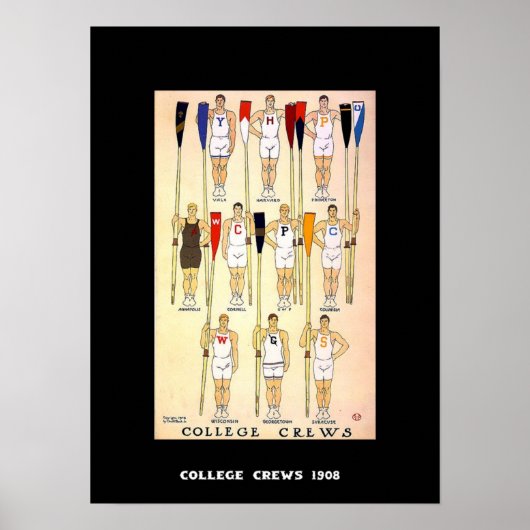 Vintage Poster Crews 1908 (Voorkant)