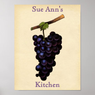 Vintage Poster druiven