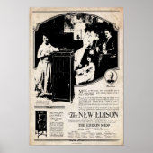 Vintage Poster Edison Phonograph 1917 (Voorkant)