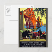 Vintage-poster - Engeland en Schotland Briefkaart (Voorkant / Achterkant)