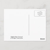 Vintage-poster, Frankrijk per trein Briefkaart (Achterkant)