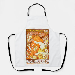 Vintage Poster Frans tijdschrift Art Nouveau Vrouw Schort