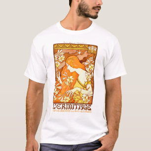 Vintage Poster Frans tijdschrift Art Nouveau Vrouw T-shirt