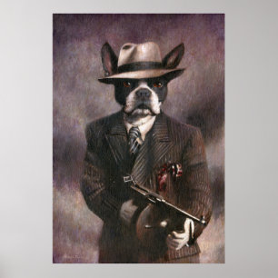 Vintage Poster Gangster Boston Terrier uit 1930