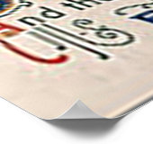 Vintage Poster Halloween Witch & Pumpkin (Hoek)