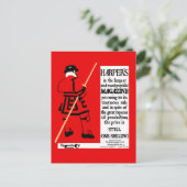 Vintage Poster Harper's Magazine Beefeater Briefkaart (Staand voorkant)