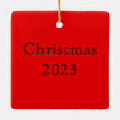 Vintage Poster Harper's Magazine Beefeater Keramisch Ornament (Achterkant)