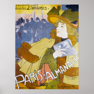 Vintage Poster Hoesje Parijs Almanach