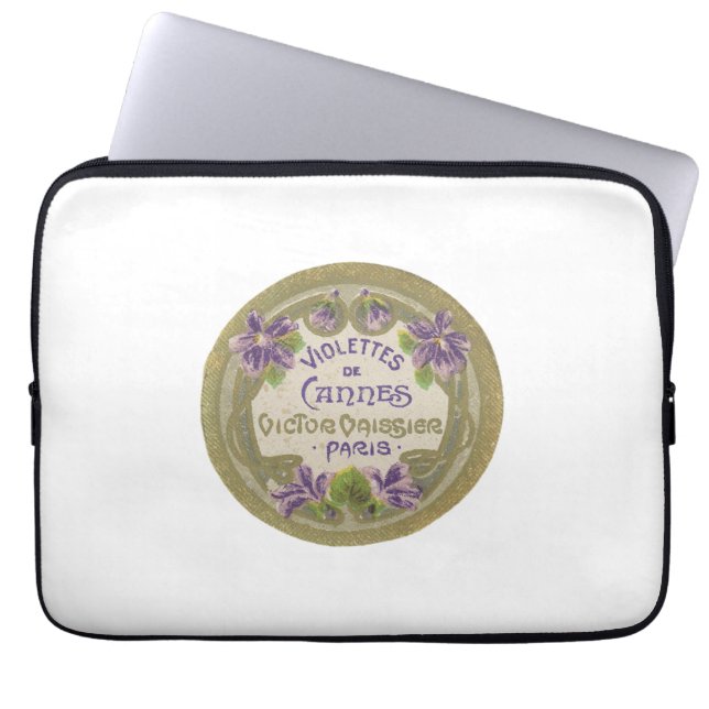 Vintage poster laptop sleeve (Voorkant)