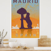 vintage poster Madrid (Keuken)