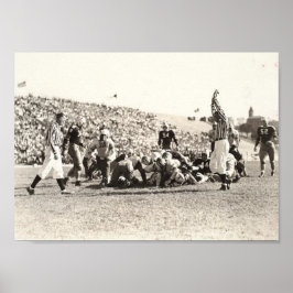 Vintage Poster-man grot Football, kantoor decor Poster