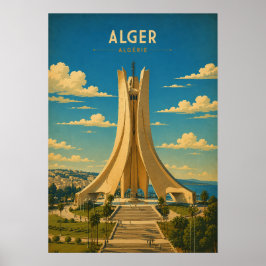 Vintage poster Maqam Echahid - Algiers