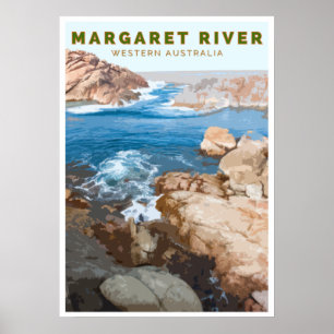 Vintage Poster - Margaret River, Western Australië