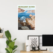 Vintage Poster - Margaret River, Western Australië (Thuiskantoor)