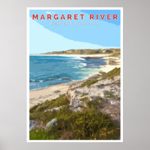 Vintage Poster - Margaret River, Western Australië