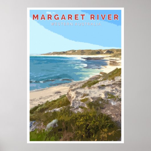 Vintage Poster - Margaret River, Western Australië (Voorkant)