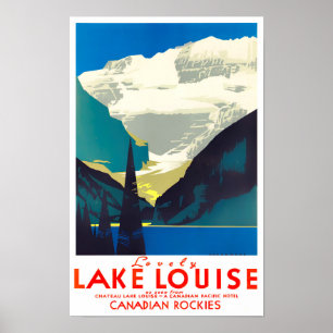 vintage-poster meer Louise Canada Poster