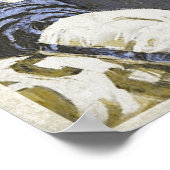 Vintage Poster met Action Packed Football Print (Hoek)