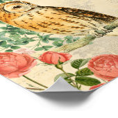 Vintage poster met mooie rozen (Hoek)
