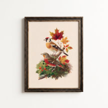 Vintage Poster met Putter en Kneu