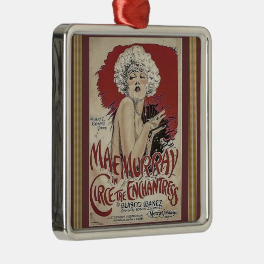 Vintage Poster Metal Ornament (Rechts)