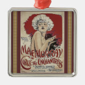 Vintage Poster Metal Ornament (Voorkant)