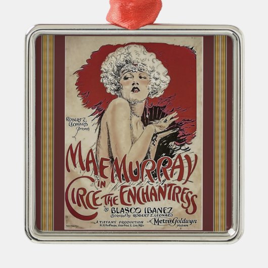 Vintage Poster Metal Ornament (Voorkant)